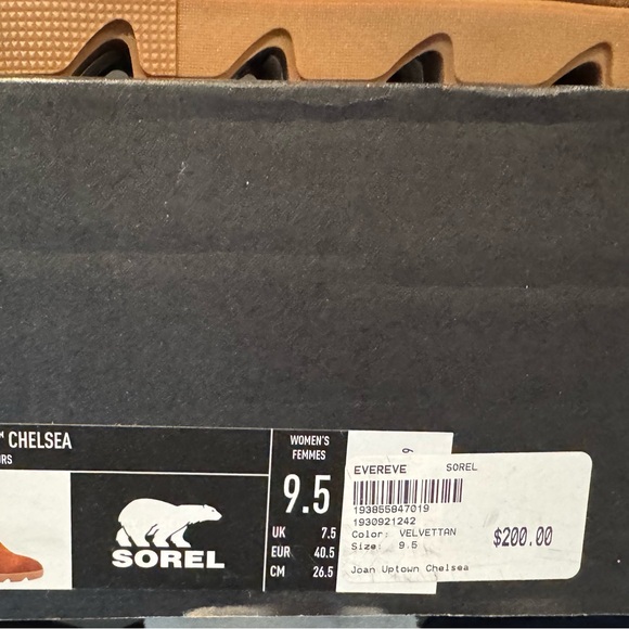 Sorel Brown Suede Wedge Boots NWT - Picture 2 of 3